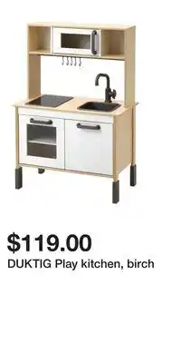 IKEA DUKTIG Play kitchen, birch offer