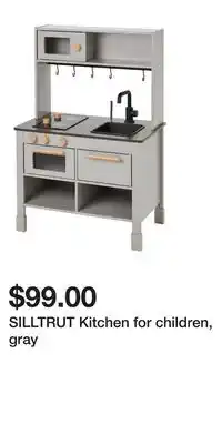 IKEA SILLTRUT Kitchen for children, gray offer