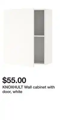 IKEA KNOXHULT Wall cabinet with door, white offer