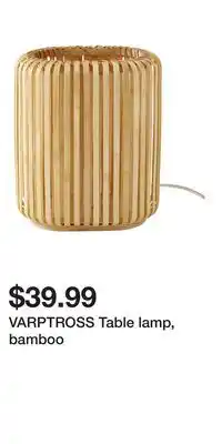 IKEA VARPTROSS Table lamp, bamboo offer