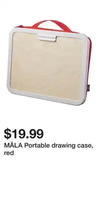 IKEA MÅLA Portable drawing case, red offer