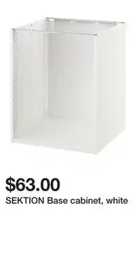 IKEA SEKTION Base cabinet, white offer