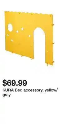 IKEA KURA Bed accessory, yellow/gray offer