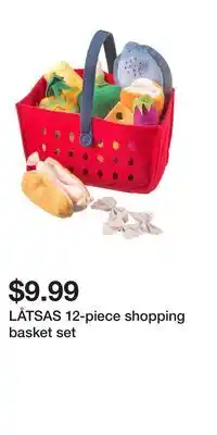 IKEA LÅTSAS 12-piece shopping basket set offer