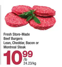 Highland Farms Fresh Store-Made Beef Burgers offer