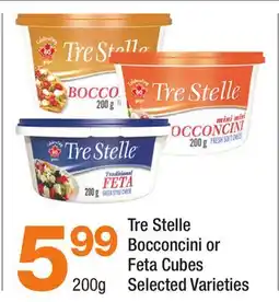 Highland Farms Tre Stelle Bocconcini or Feta Cubes offer