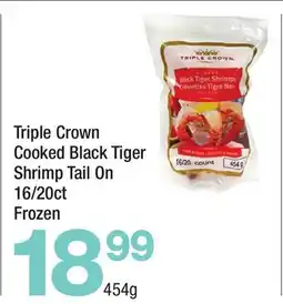 Highland Farms Triple Crown Cooked Black Tiger Shrimp Tail On 16/20ct offer