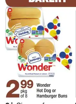 Highland Farms Wonder Hot Dog or Hamburger Buns offer