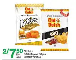 Highland Farms Old Dutch Potato Chips or Ridgies offer