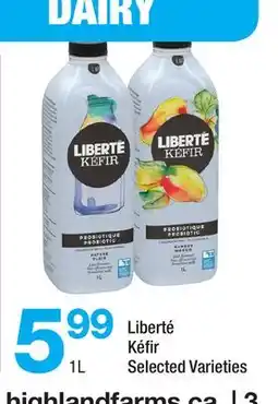 Highland Farms Liberté Kéfir offer