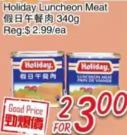 Foody Mart Holiday Luncheon Meat offer