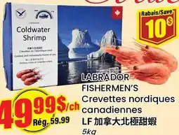 Btrust Supermarket LABRADOR FISHERMEN'S Crevettes nordiques canadiennes offer