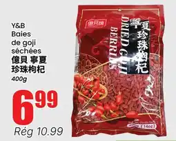 Btrust Supermarket Y&B Baies de goji séchées offer