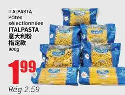 Btrust Supermarket ITALPASTA Pâtes sélectionnées offer