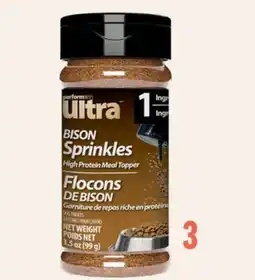 Petvalu Performatrin Ultra Bison Sprinkles Dog Food Topper offer
