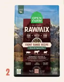 Petvalu Open Farm RawMix Front Range Recipe Grain Free Dog Food offer