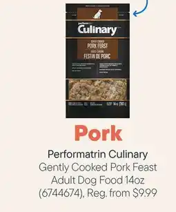 Petvalu Performatrin Culinary Gently Cooked Pork Feast Adult Dog Food offer