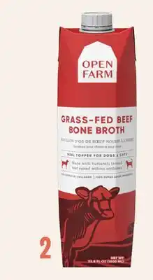 Petvalu Open Farm Grass-Fed Beef Bone Broth Dog & Cat Meal Topper offer