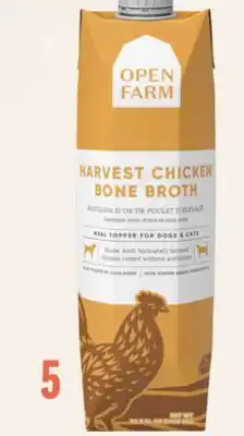 Petvalu Open Farm Harvest Chicken Bone Broth Dog & Cat Meal Topper offer