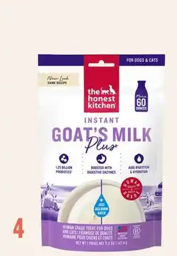 Petvalu The Honest Kitchen Instant Goat's Milk Plus Dog & Cat Meal Topper offer