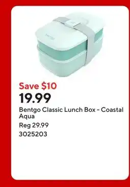 Staples Bentgo Classic Lunch Box - Coastal Aqua offer