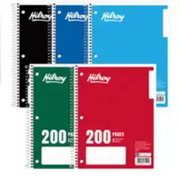 Staples Hilroy 1-Subject Notebook, 10-1/2 x 8, 200 Pages offer