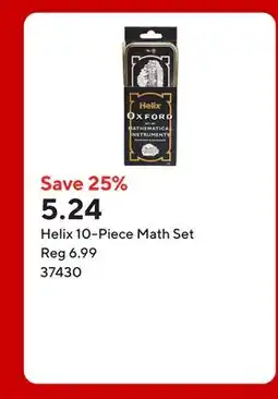 Staples Helix 10-Piece Math Set offer