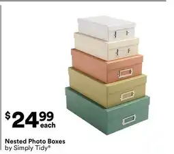 Michaels Nested Photo Boxes offer