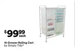 Michaels 15-Drawer Rolling Cart offer