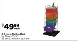 Michaels 5-Drawer Rolling Cart offer