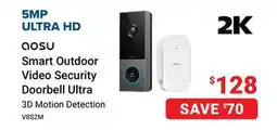 Visions Electronics AOSU Smart Outdoor Video Security Doorbell Ultra offer