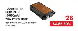 Visions Electronics TOUGHTESTED Explorer10 10,000mAh 20W Power Bank offer