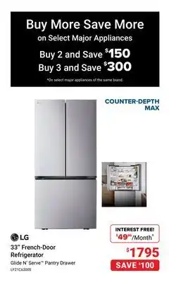 Visions Electronics 33 French-Door Refrigerator offer