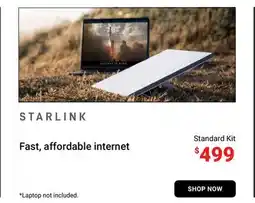 Visions Electronics STARLINK Fast, affordable internet offer