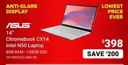 Visions Electronics ASUS 14 Chromebook CX14 Intel N50 Laptop offer
