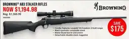 Cabela's BROWNING AB 3 STALKER RIFLES offer
