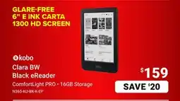 Visions Electronics Kobo Clara BW eReader offer