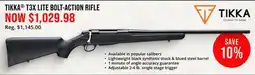 Cabela's TIKKA T3X LITE BOLT-ACTION RIFLE offer