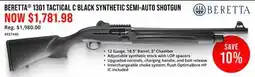 Cabela's BERETTA 1301 TACTICAL C BLACK SYNTHETIC SEMI-AUTO SHOTGUN offer