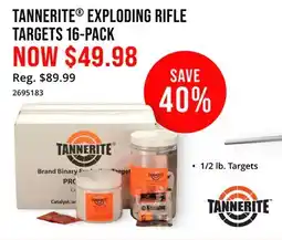 Cabela's TANNERITE EXPLODING RIFLE TARGETS 16-PACK offer