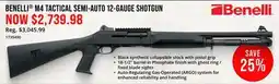 Cabela's BENELLI M4 TACTICAL SEMI-AUTO 12-GAUGE SHOTGUN offer