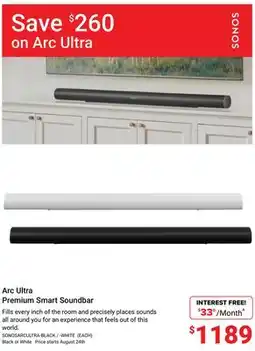 Visions Electronics Arc Ultra Premium Smart Soundbar offer