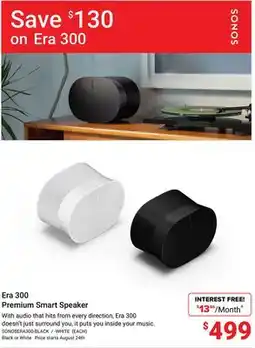 Visions Electronics Sonos Era 300 Premium Smart Speaker offer