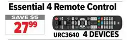 2001 Audio Video Essential 4 Remote Control offer