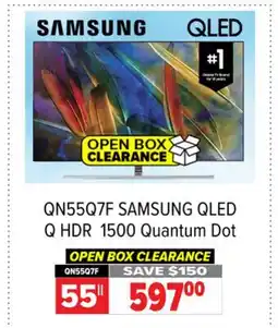 2001 Audio Video QN55Q7F SAMSUNG 32 QLED Q HDR 1500 Quantum Dot offer