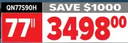2001 Audio Video QN77S90H SAMSUNG 77 4K OLED AI HDR+ GLARE FRE offer