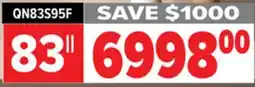 2001 Audio Video QN83S95H - 83 4K OLED AI TV HDR PRO offer