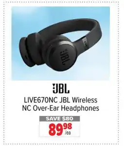 2001 Audio Video LIVE670NC JBL Wireless NC Over-Ear Headphones offer