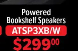 2001 Audio Video ATSP3XB/W Powered Bookshelf Speakers offer