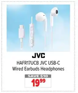 2001 Audio Video HAFR17UCB JVC USB-C Wired Earbuds Headphones offer